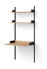 New Works Study Shelf 1900, Oak/Black