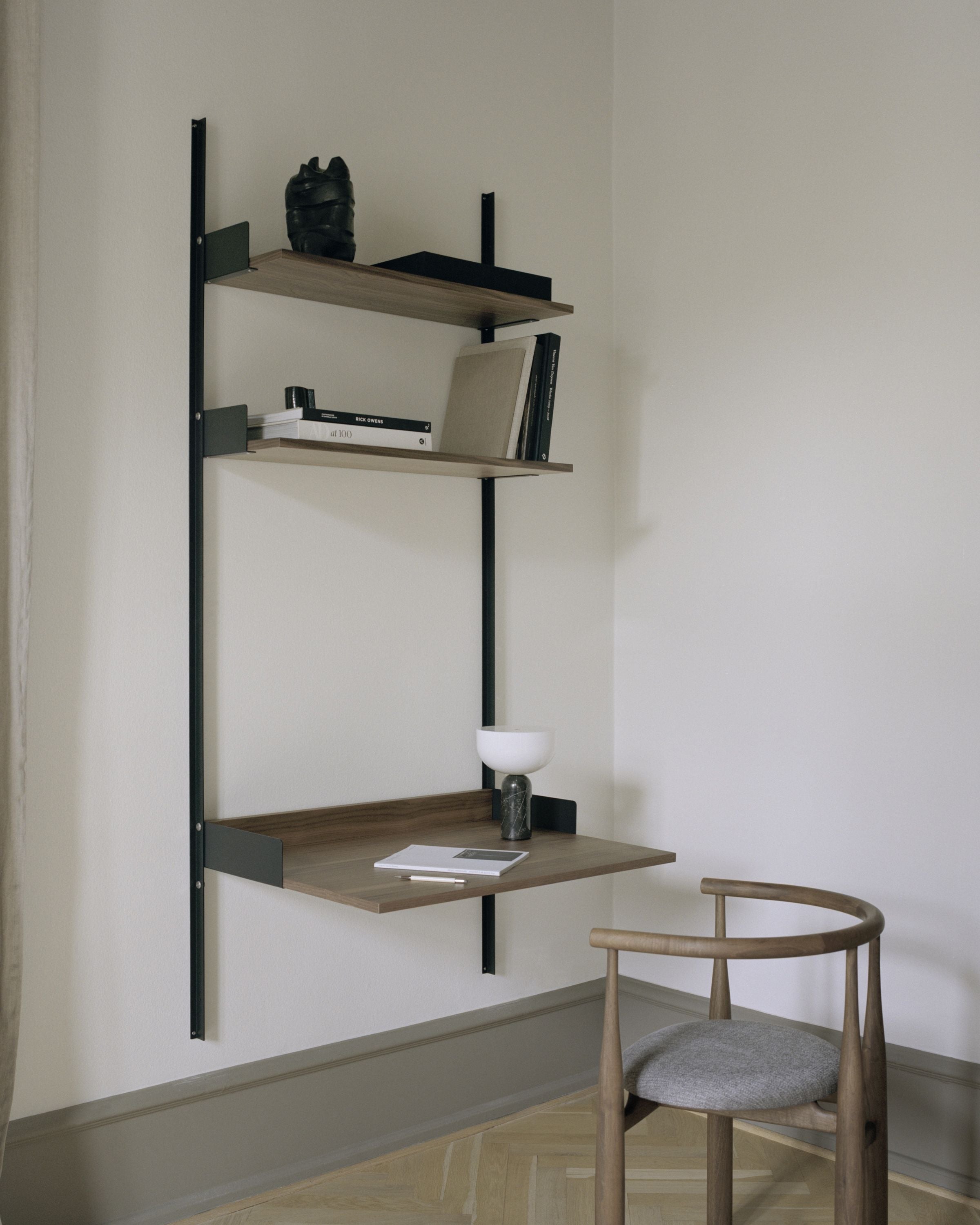 [product_category]-New Works Study Shelf 1900, Walnut/Black-New Works-5712826419175-41917-NEW-3