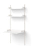 New Works Study Shelf 1900, White/White