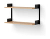 New Works Wall Shelf 450, Oak Black