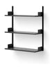 New Works Wall Shelf 900, Black Ash/Black