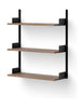 New Works Wall Shelf 900, Black, Walnut