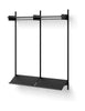 New Works Wardrobe Shelf 2, Black Ash/Black