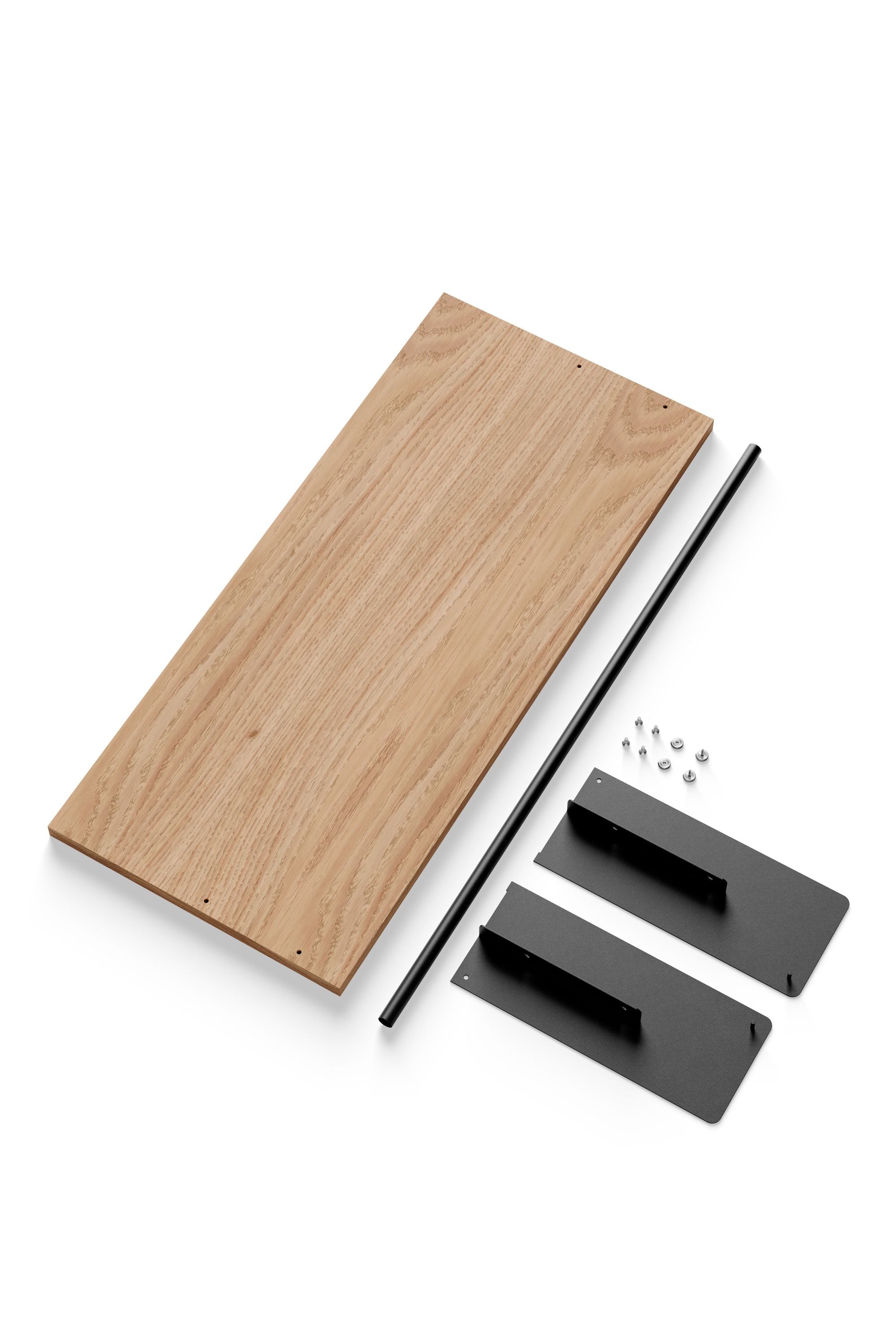 [product_category]-New Works Wardrobe Shelf Kit, Oak/Black-New Works-5712826429051-42905-NEW-2