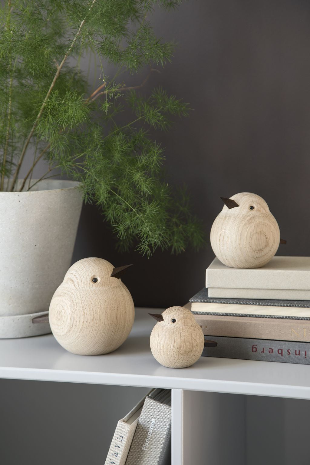 [product_category]-Novoform Design Mini Sparrow Decorative Figure, Natural Oak-Novoform Design-5710435170142-201714-NOV-9