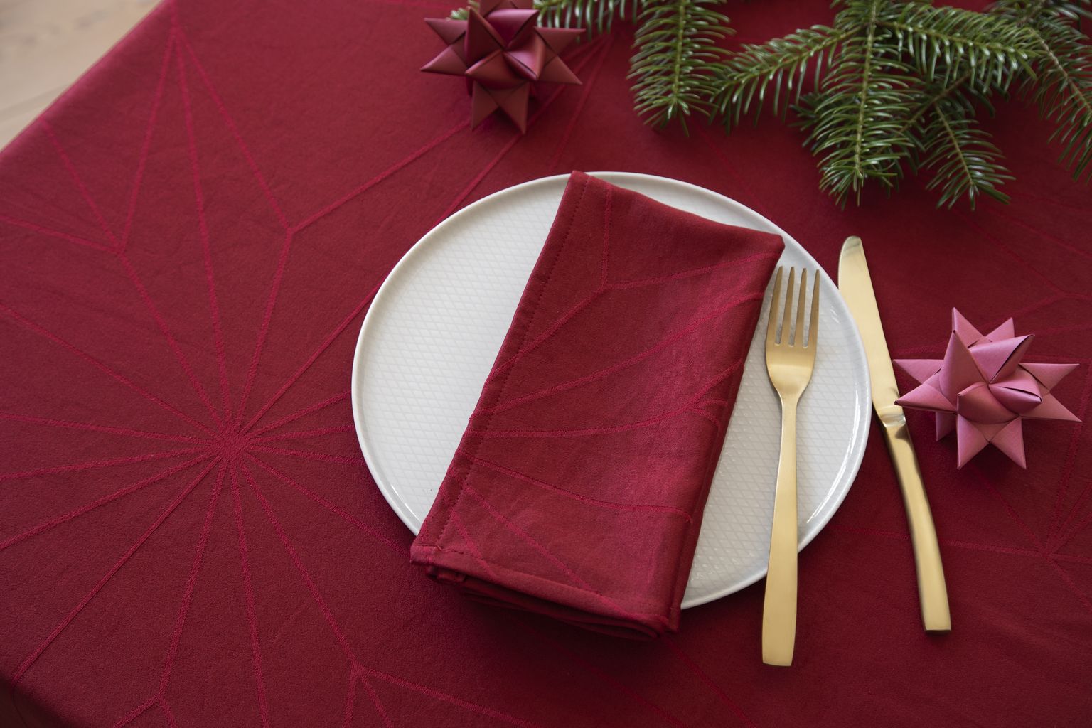 [product_category]-Novoform Design Stars Napkins 4 Pcs., Advent Red-Novoform Design-5710435601059-601005-NOV-2
