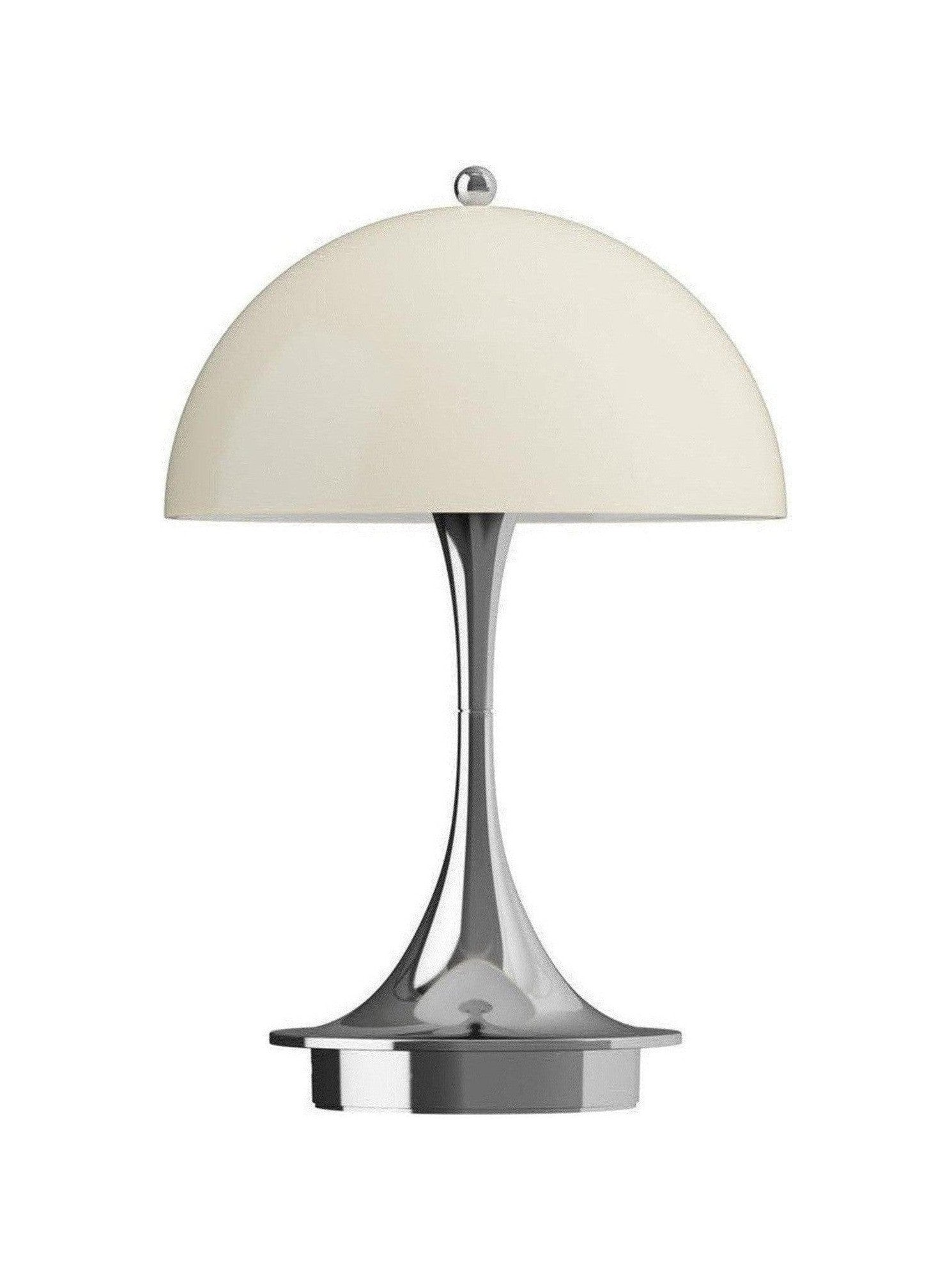 Louis Poulsen Panthella 160 Portable Table Lamp V3, Chrome Opal Beige