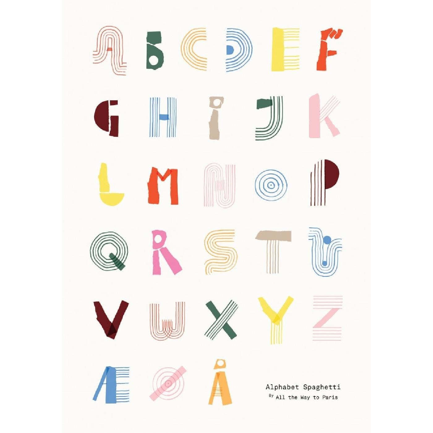 [product_category]-Paper Collective Alphabet Spaghetti Dk Poster 50x70 Cm, Multicoloured-Paper Collective-5713450008452-M3104-PAP-1