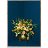 Paper Collective Blomst 05 Poster 50x70 Cm, Petrol
