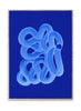 Paper Collective Blue Brush Poster, 50x70 Cm