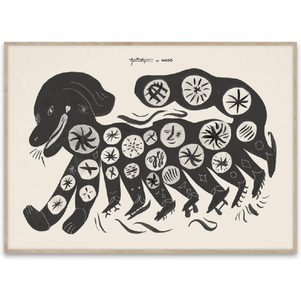 [product_category]-Paper Collective Chinese Dog Poster 50x70 Cm, Black-Paper Collective-5713450012619-M4118-PAP-1