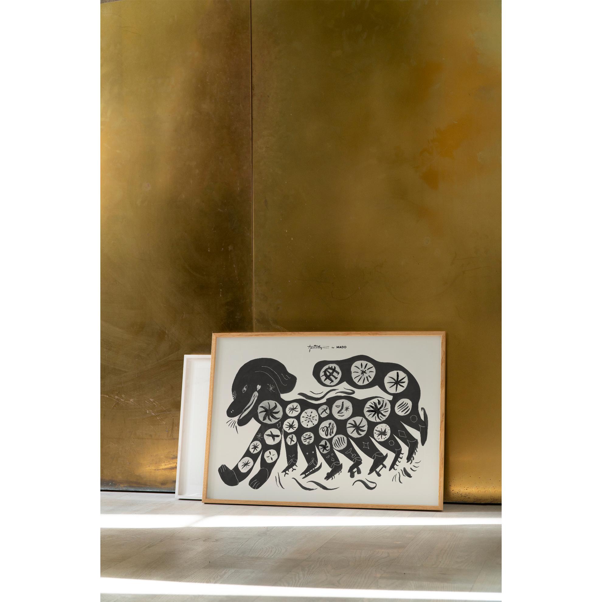 [product_category]-Paper Collective Chinese Dog Poster 50x70 Cm, Black-Paper Collective-5713450012619-M4118-PAP-2