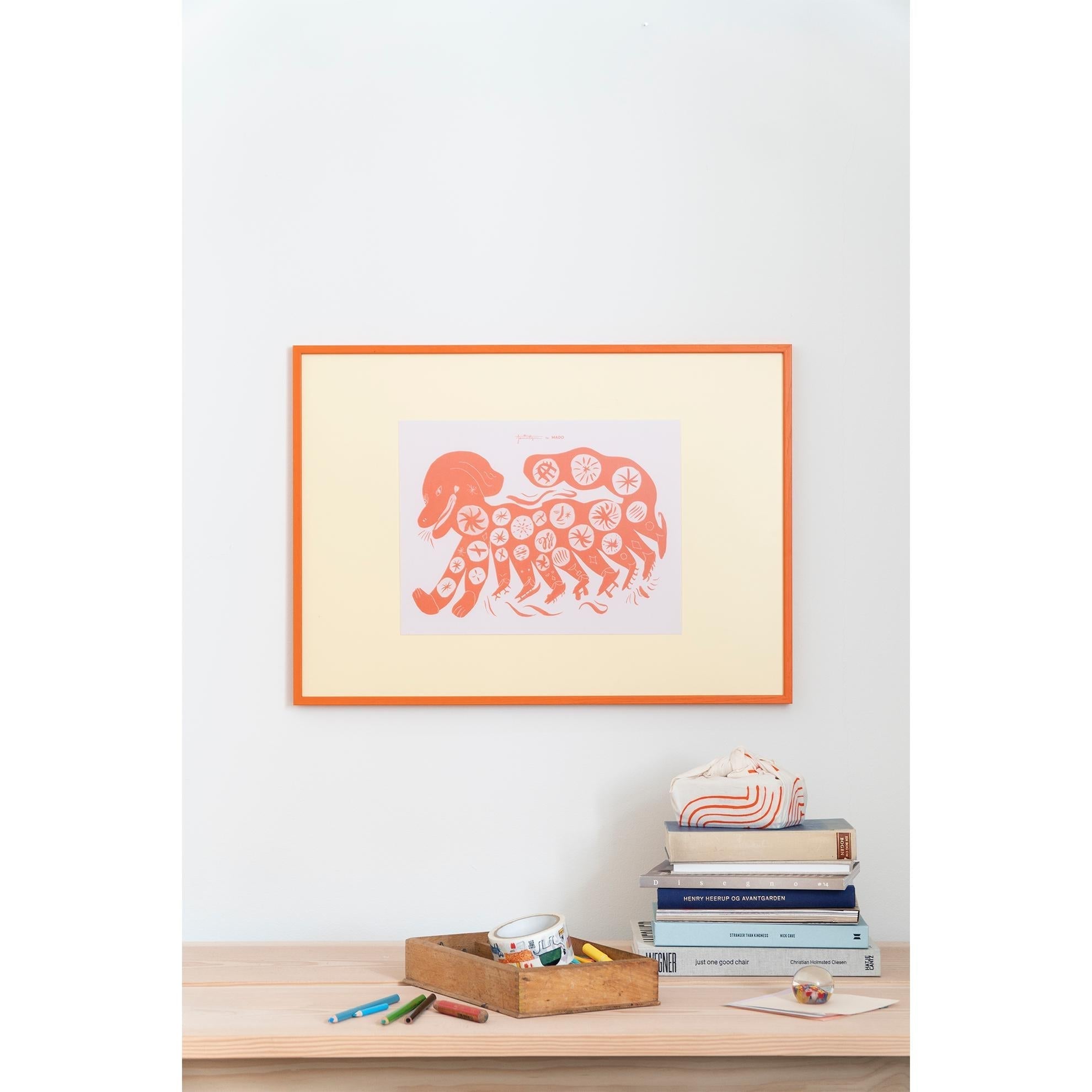 [product_category]-Paper Collective Chinese Dog Poster 50x70 Cm, Red-Paper Collective-5713450012602-M4117-PAP-5