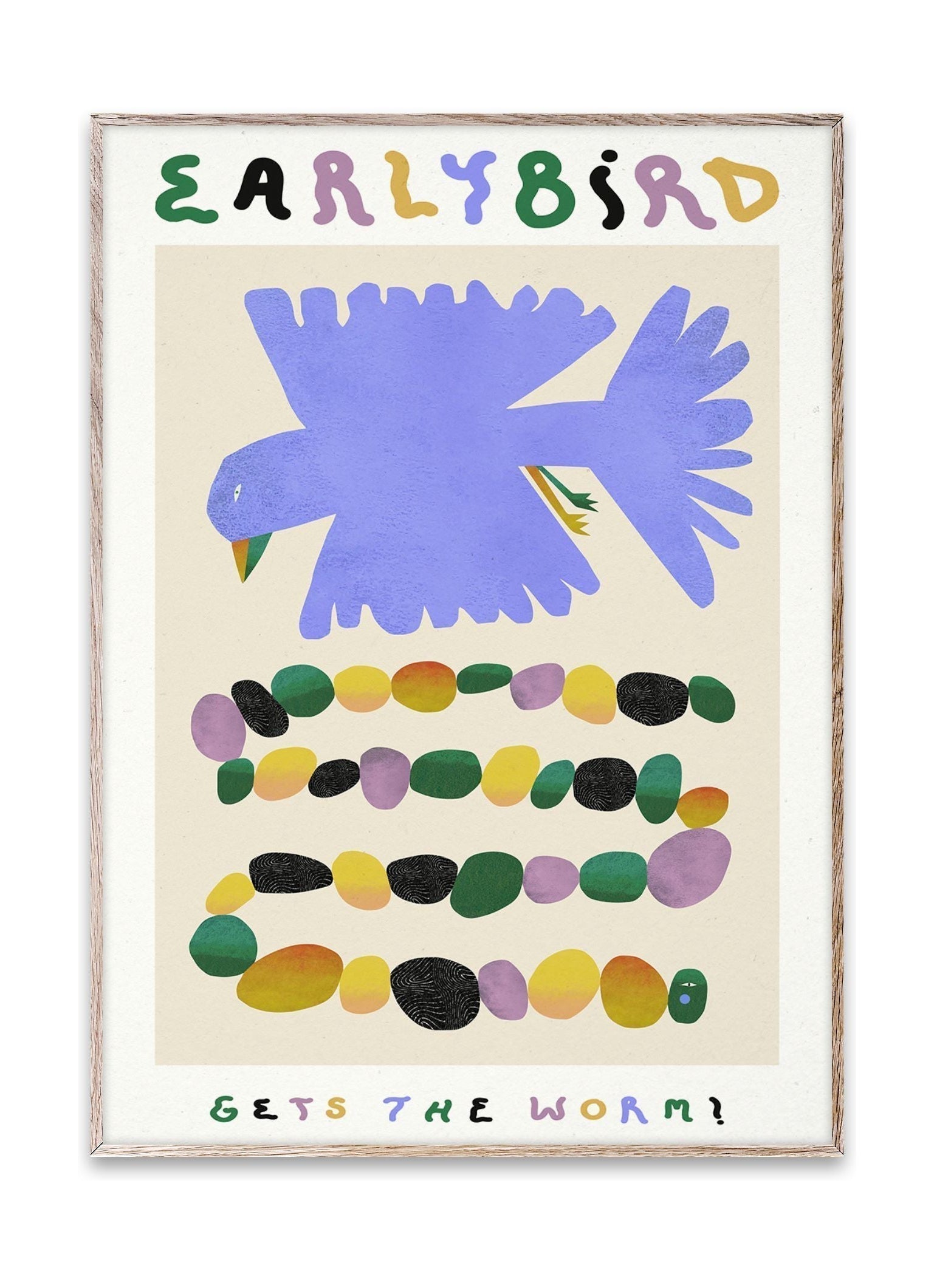 [product_category]-Paper Collective Early Bird Gets The Worm Poster, 30 X40 Cm-Paper Collective-5713450019137-M6016-PAP-1