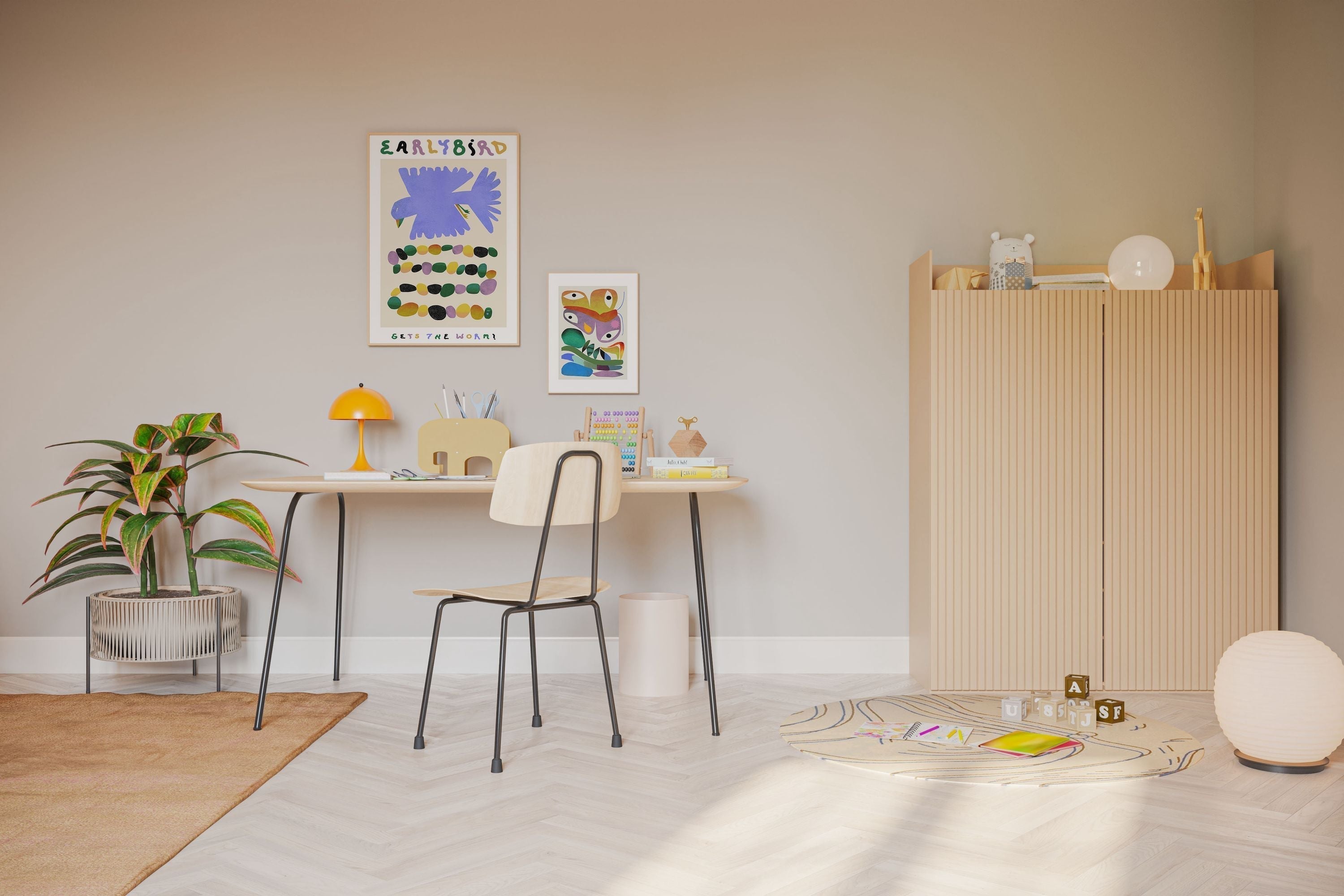 [product_category]-Paper Collective Early Bird Gets The Worm Poster, 50 X70 Cm-Paper Collective-5713450019144-M6017-PAP-3