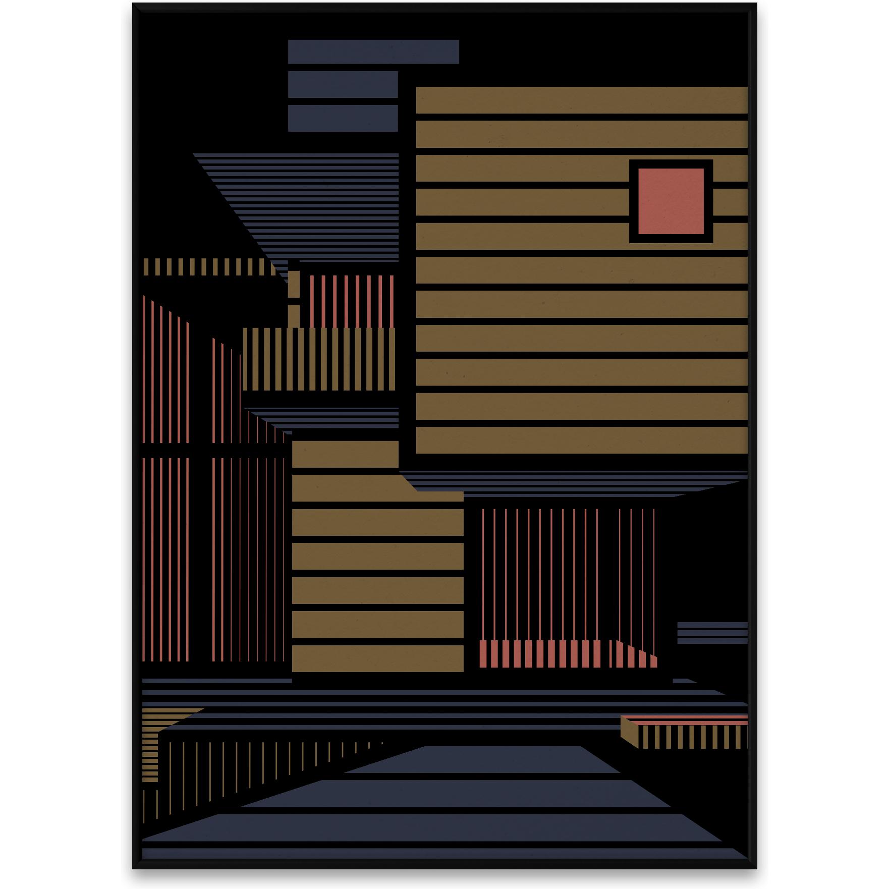 [product_category]-Paper Collective Empty Spaces 01 Poster 50x70 Cm, Dark-Paper Collective-5713450007424-12020-PAP-1