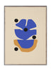 Paper Collective Flor Azul Poster, 30x40 Cm
