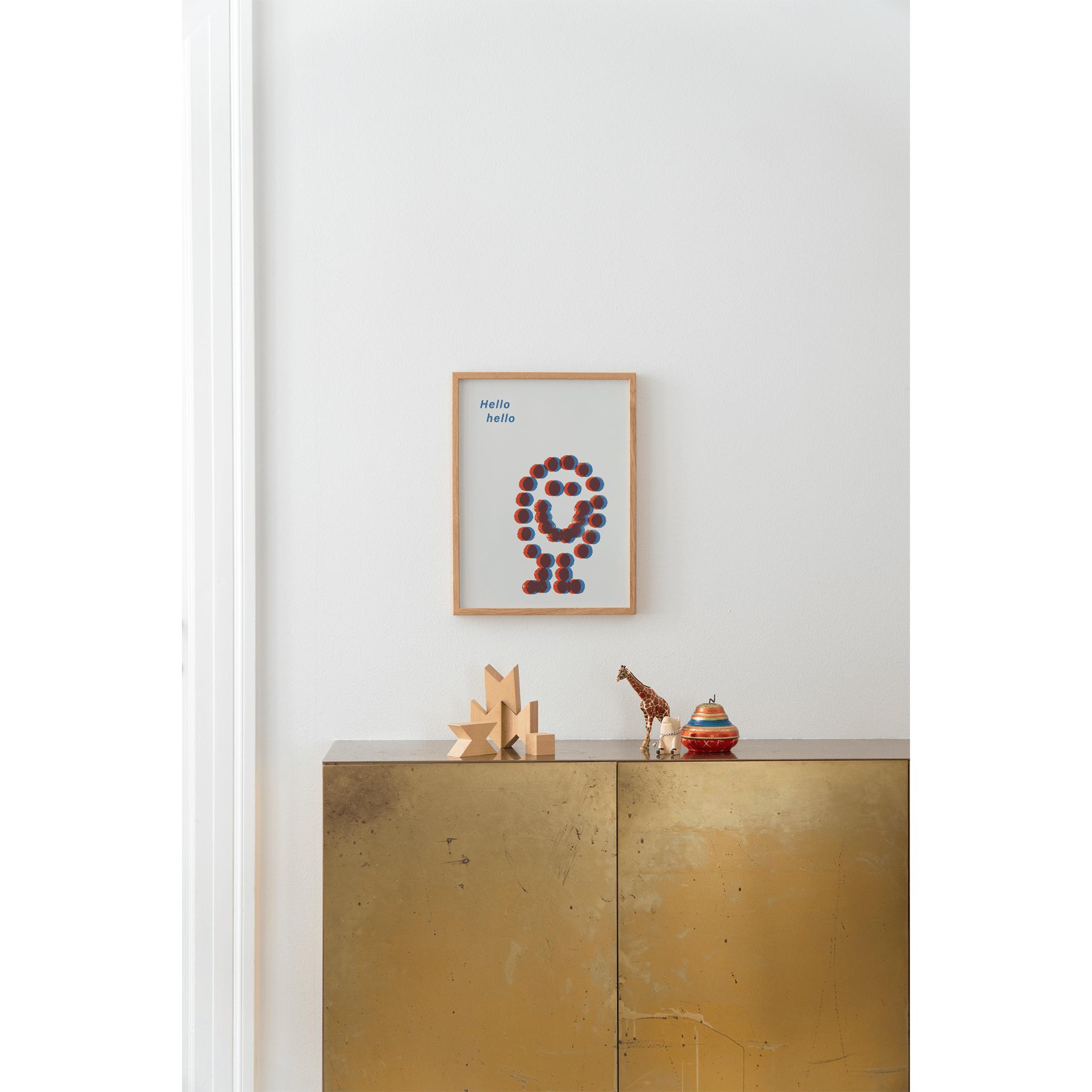 [product_category]-Paper Collective Hello Red Poster, 30x40 Cm-Paper Collective-5713450012770-M4134-PAP-2
