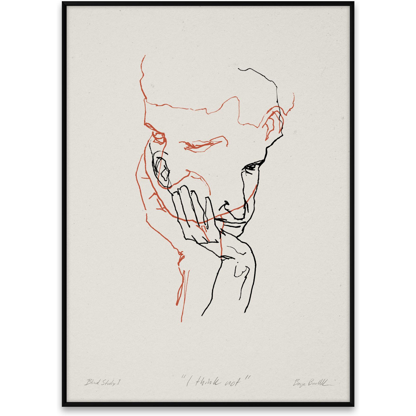 [product_category]-Paper Collective I Think Not 02 Poster 30x40 Cm, Red-Paper Collective-5713450007356-12013-PAP-1