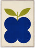 Paper Collective Indigo Fruit Poster, 30x40 Cm