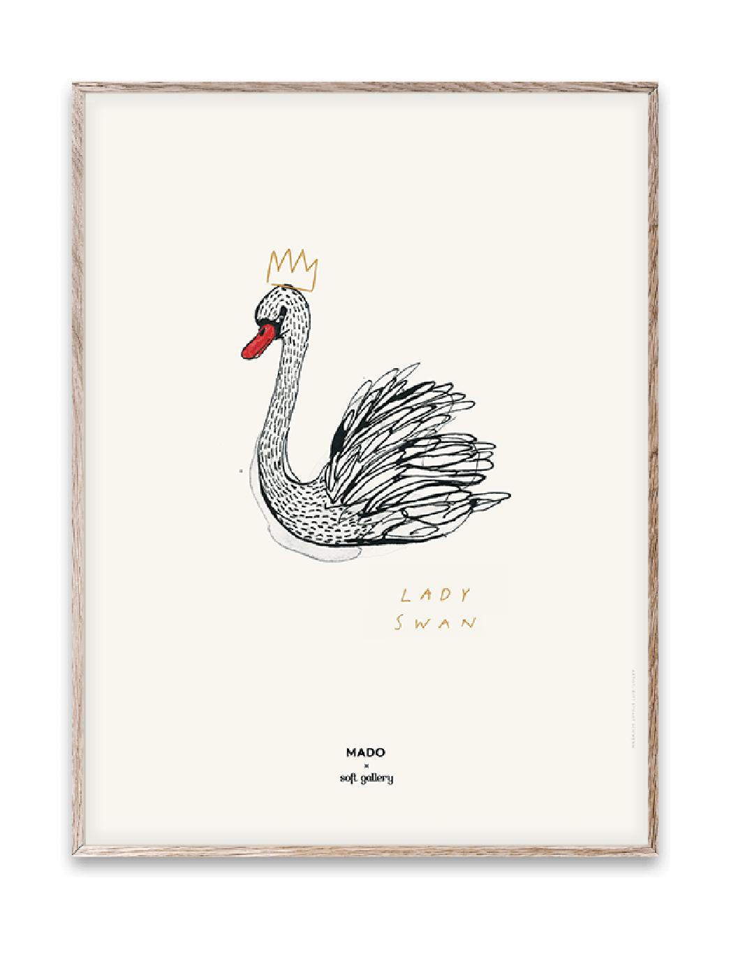 [product_category]-Paper Collective Lady Swan Poster, 30x40 Cm-Paper Collective-5713450007011-M2111-PAP-1