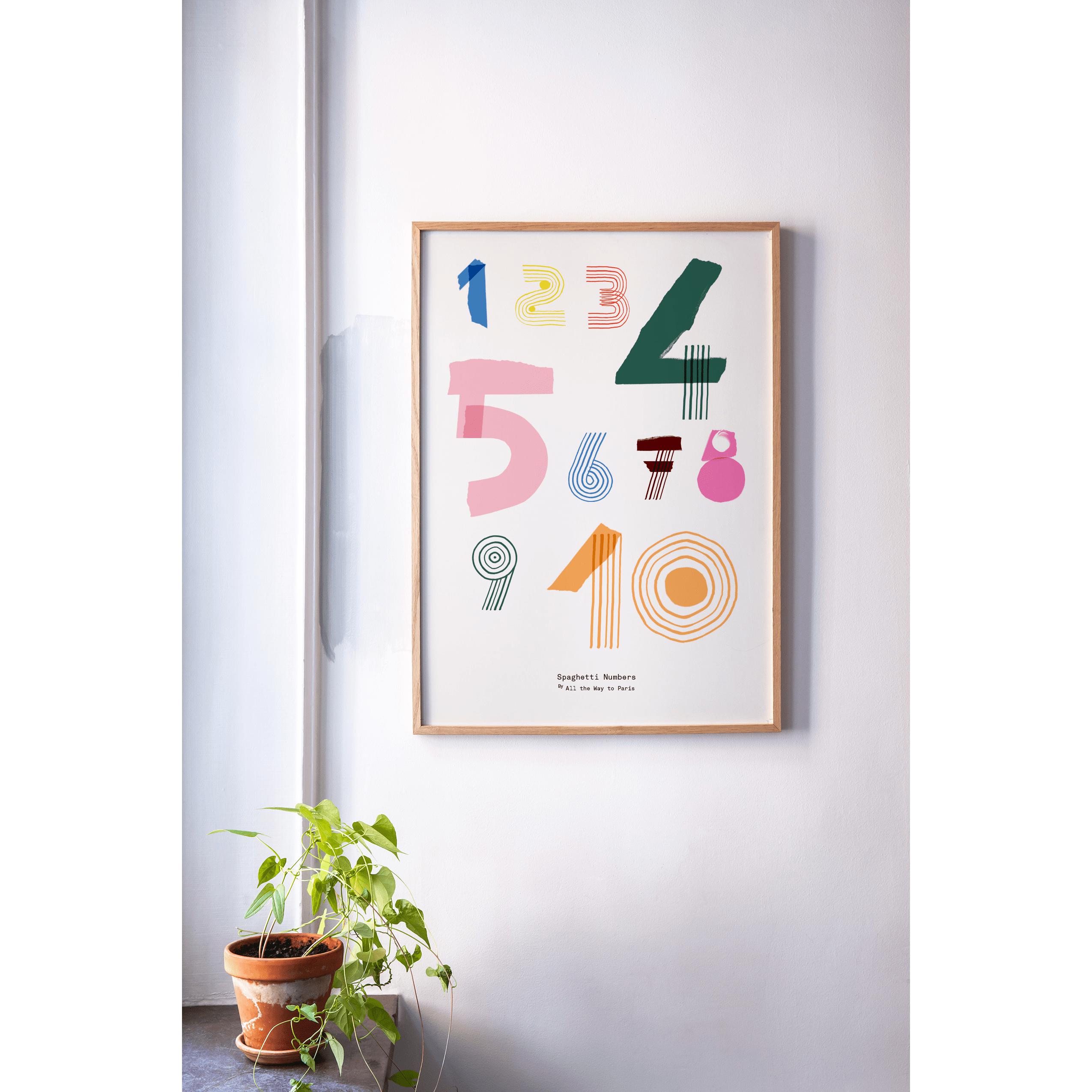 [product_category]-Paper Collective Spaghetti Numbers Poster, 50x70 Cm-Paper Collective-5713450009510-M3187-PAP-3