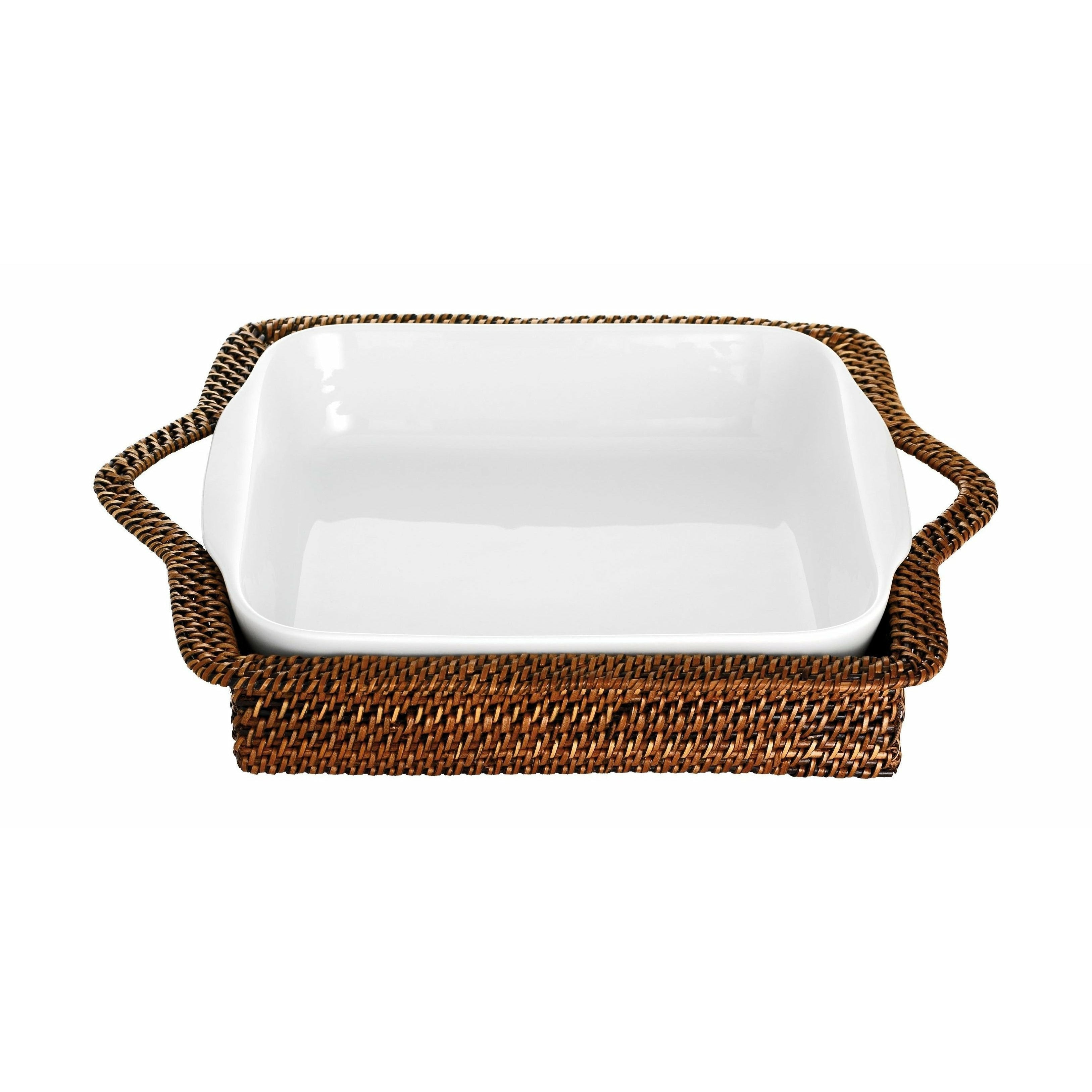 [product_category]-Pillivuyt Rectangular Basket L 34 Cm, Clear/Dark Brown-Pillivuyt-5709631029125-PRO16 L-PIL-1