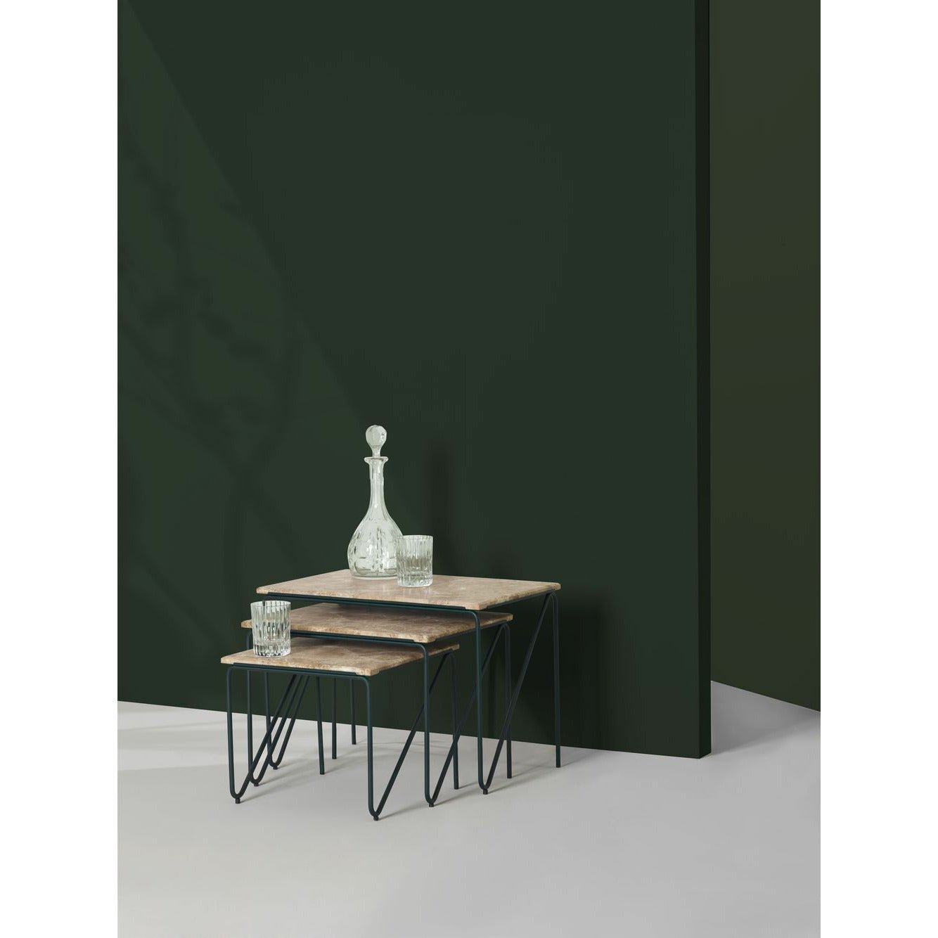 [product_category]-Please Wait To Be Seated Triyptych Table Steel And Marble, Brown-Please Wait To Be Seated-5713583001085-1007010-PLE-10