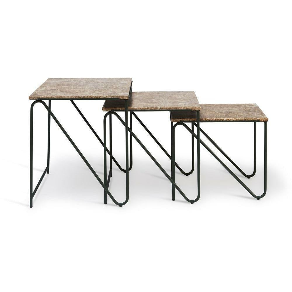 [product_category]-Please Wait To Be Seated Triyptych Table Steel And Marble, Brown-Please Wait To Be Seated-5713583001085-1007010-PLE-5