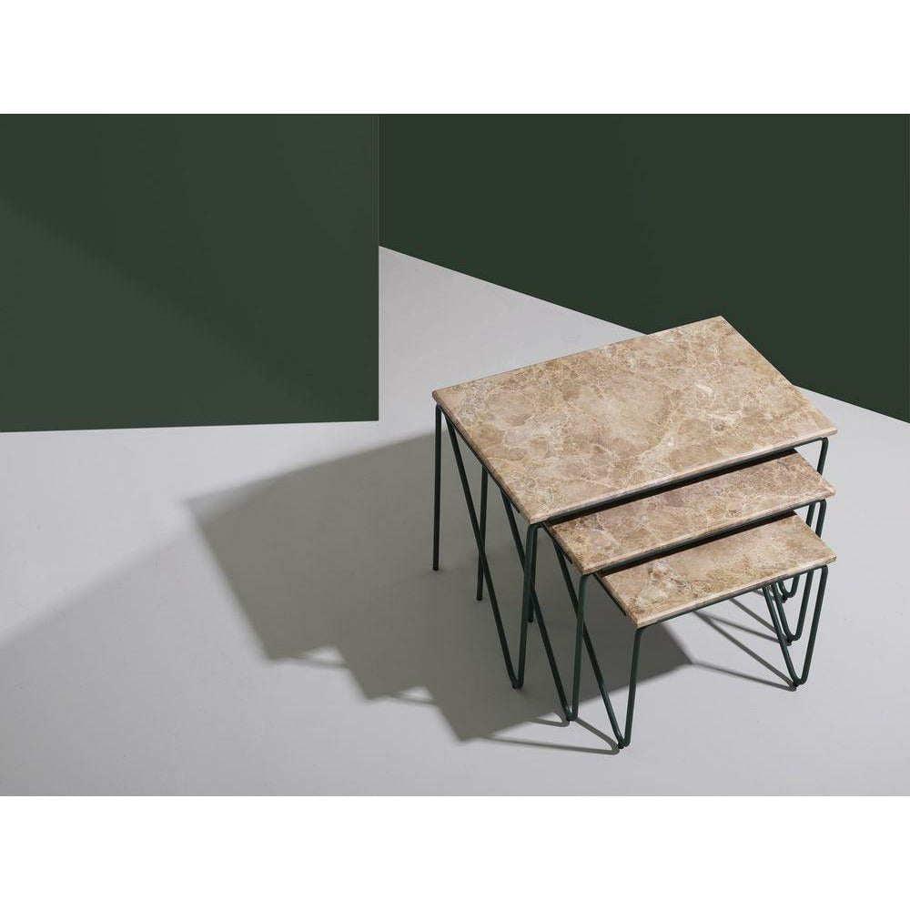 [product_category]-Please Wait To Be Seated Triyptych Table Steel And Marble, Brown-Please Wait To Be Seated-5713583001085-1007010-PLE-7