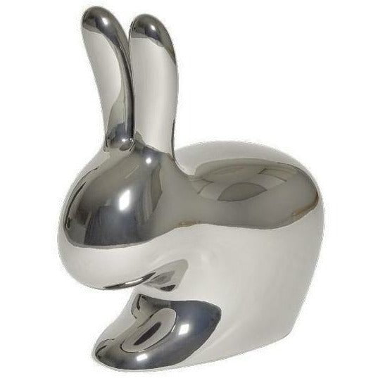 [product_category]-Qeeboo Baby Bunny Chair Metal Finish, Silver-Qeeboo-8052049051651-90003SI-QEE-1