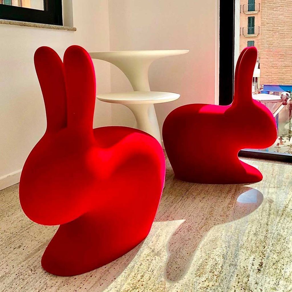 [product_category]-Qeeboo Bunny Chair Velvet Finish, Dark Gold-Qeeboo-8052049053112-90010DG-QEE-8