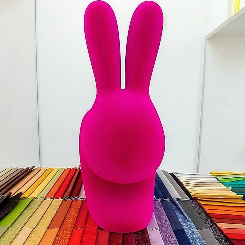 [product_category]-Qeeboo Bunny Chair Velvet Finish, Dark Gold-Qeeboo-8052049053112-90010DG-QEE-9