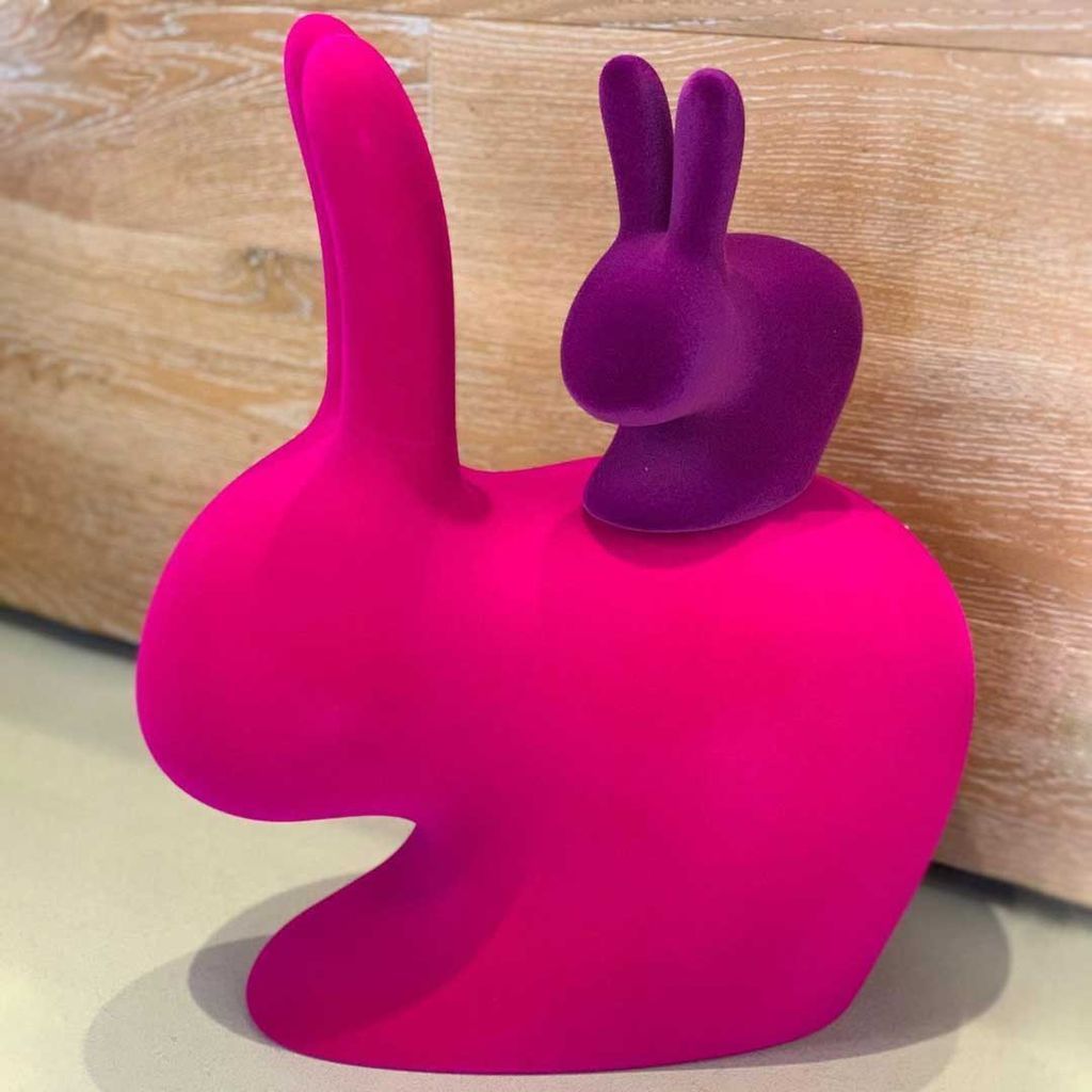 [product_category]-Qeeboo Bunny Chair Velvet Finish, Violet-Qeeboo-8052049053150-90010VI-QEE-7