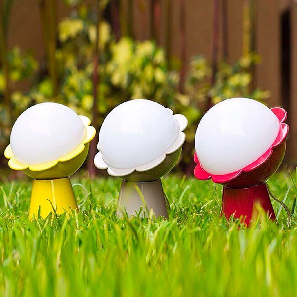 [product_category]-Qeeboo Daisy Table Lamp By Nika Zupanc, Grey-Qeeboo-8052049050340-50001GY-QEE-2