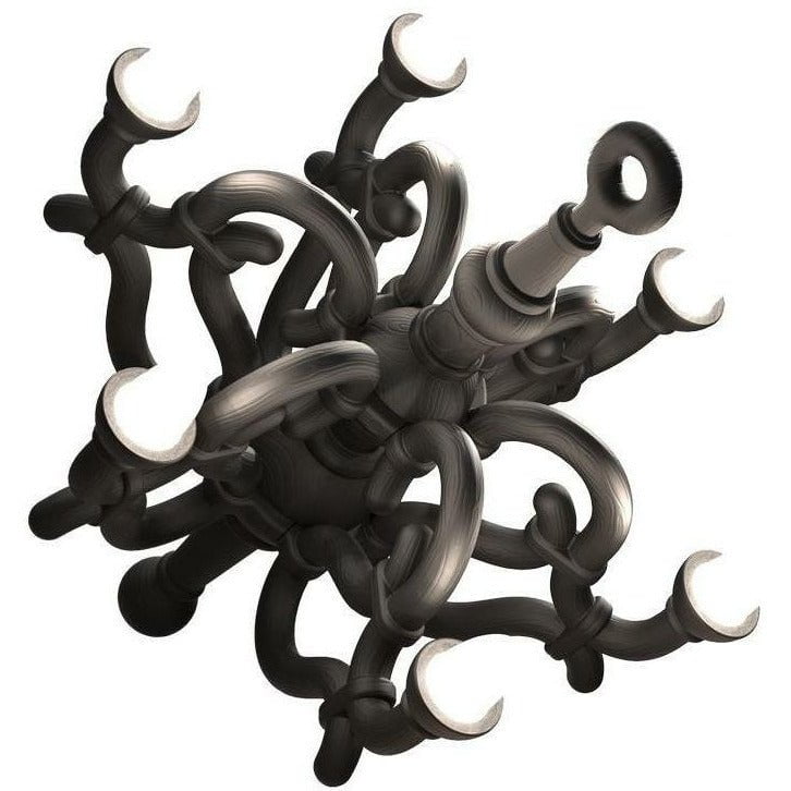 [product_category]-Qeeboo Fallen Chandelier Table Lamp M, Black-Qeeboo-8052049055789-37001BL-QEE-1