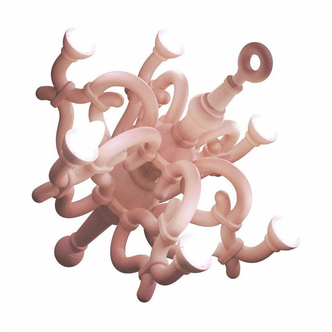 [product_category]-Qeeboo Fallen Chandelier Table Lamp Xl, Powder Pink-Qeeboo-8052049057783-37002PI-QEE-1