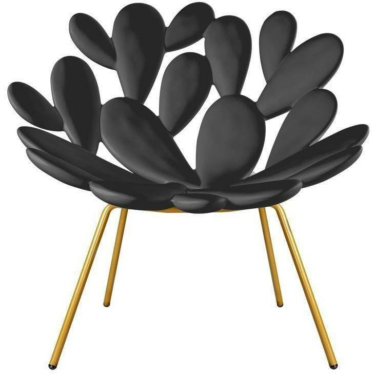 [product_category]-Qeeboo Filicudi Armchair By Marcantonio, Black/Brass-Qeeboo-8052049054829-17001BL-BR-QEE-1