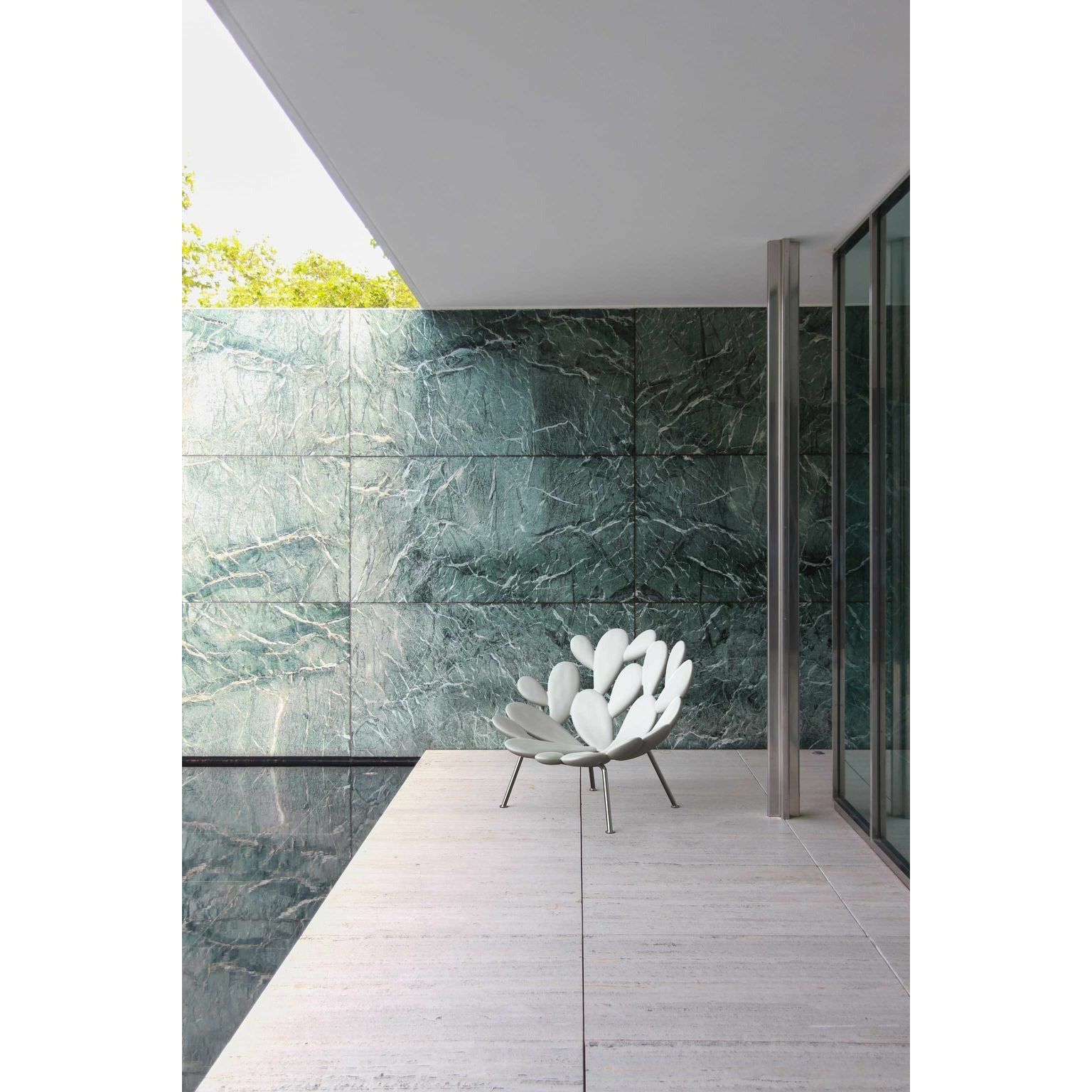 [product_category]-Qeeboo Filicudi Armchair By Marcantonio, White/Brass-Qeeboo-8052049054348-17001WH-BR-QEE-6