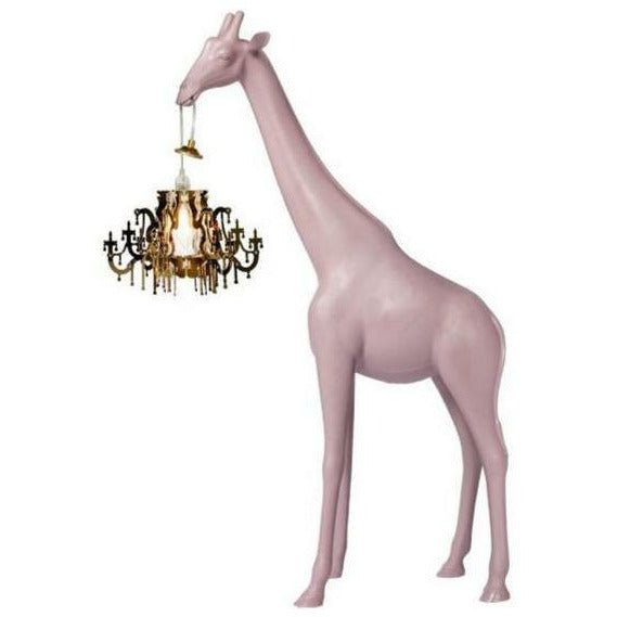 [product_category]-Qeeboo Giraffe In Love Floor Lamp Xs H 1m, Dusty Rose-Qeeboo-8052049054171-28001DR-QEE-1