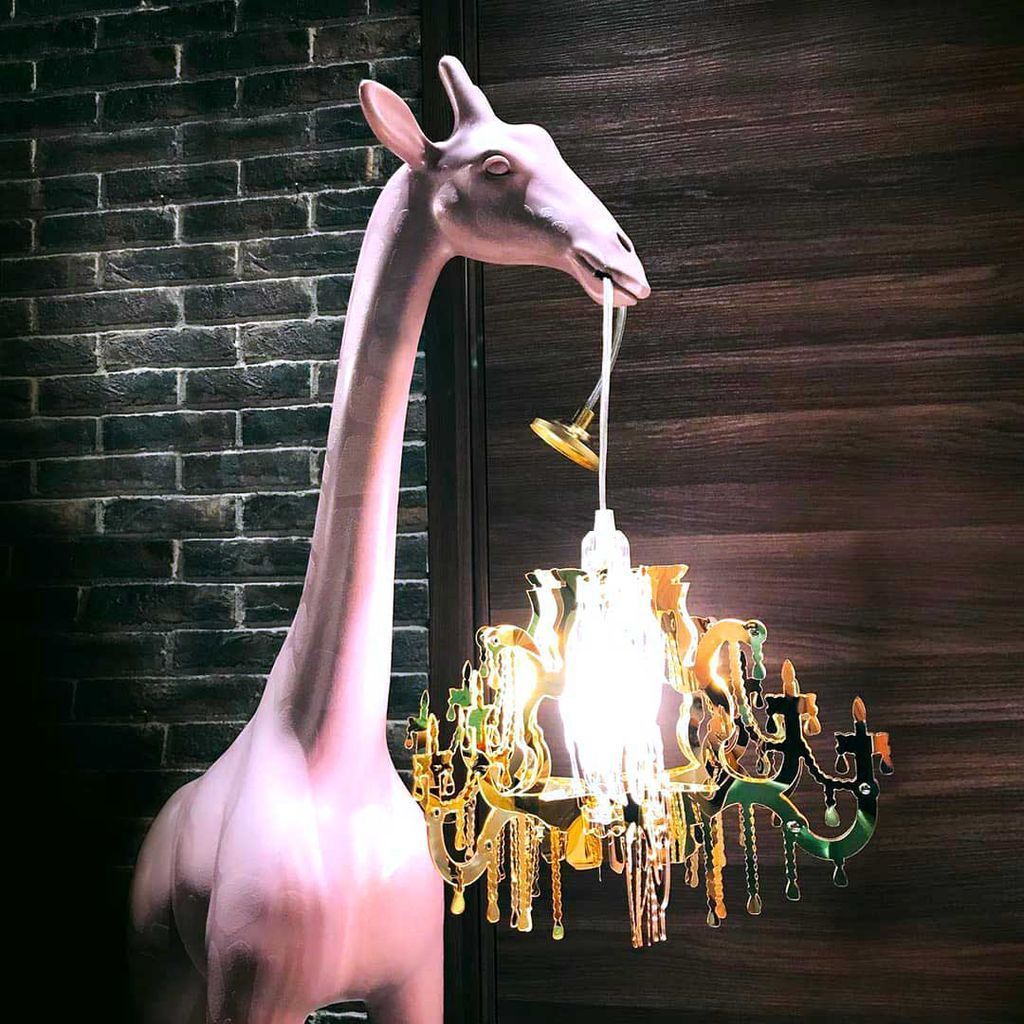 [product_category]-Qeeboo Giraffe In Love Floor Lamp Xs H 1m, Dusty Rose-Qeeboo-8052049054171-28001DR-QEE-3