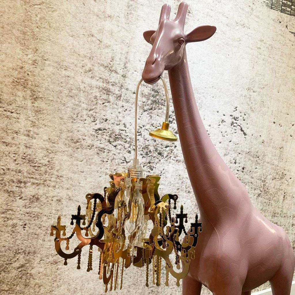 [product_category]-Qeeboo Giraffe In Love Floor Lamp Xs H 1m, Dusty Rose-Qeeboo-8052049054171-28001DR-QEE-4