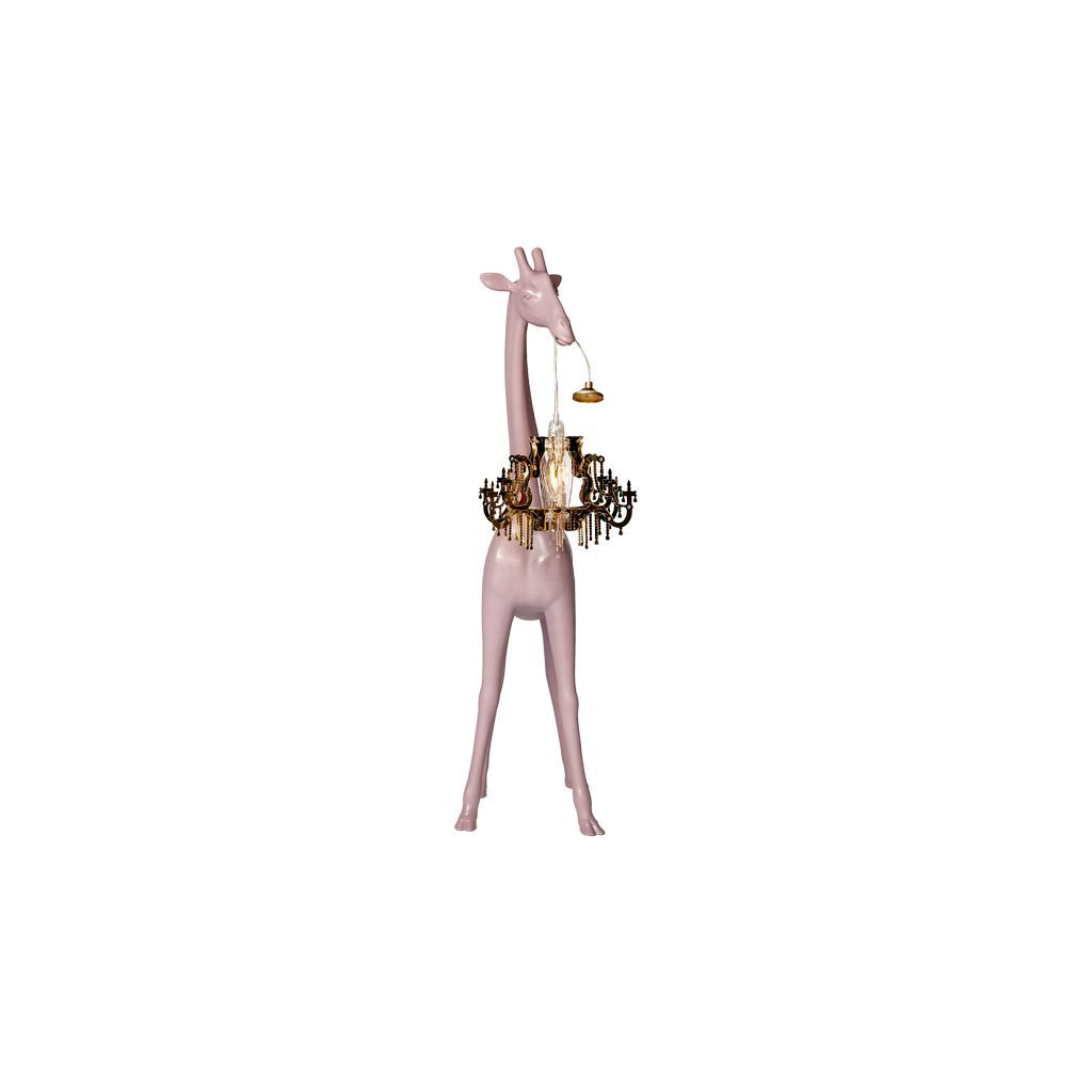 [product_category]-Qeeboo Giraffe In Love Floor Lamp Xs H 1m, Dusty Rose-Qeeboo-8052049054171-28001DR-QEE-6