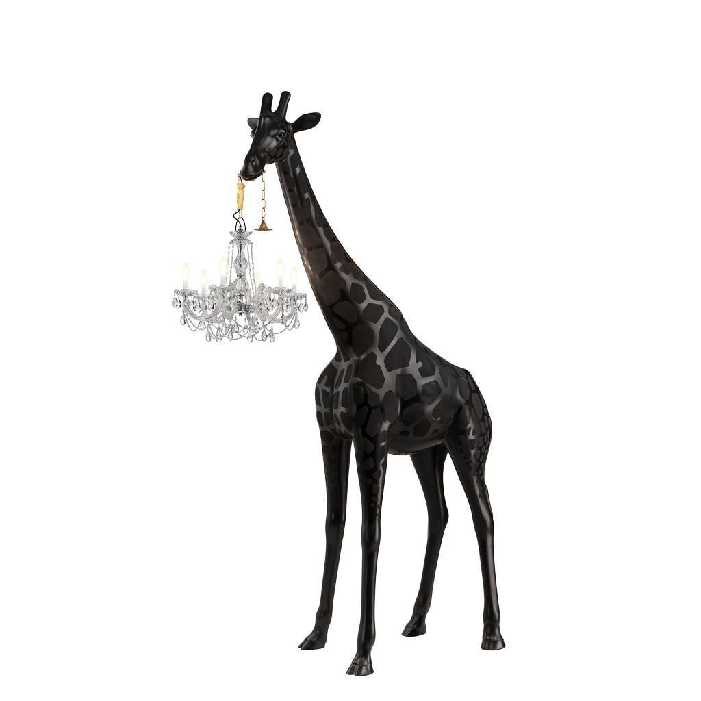 [product_category]-Qeeboo Giraffe In Love Outdoor Floor Lamp H 2.65m, Black-Qeeboo-8052049056267-19004BL-QEE-2