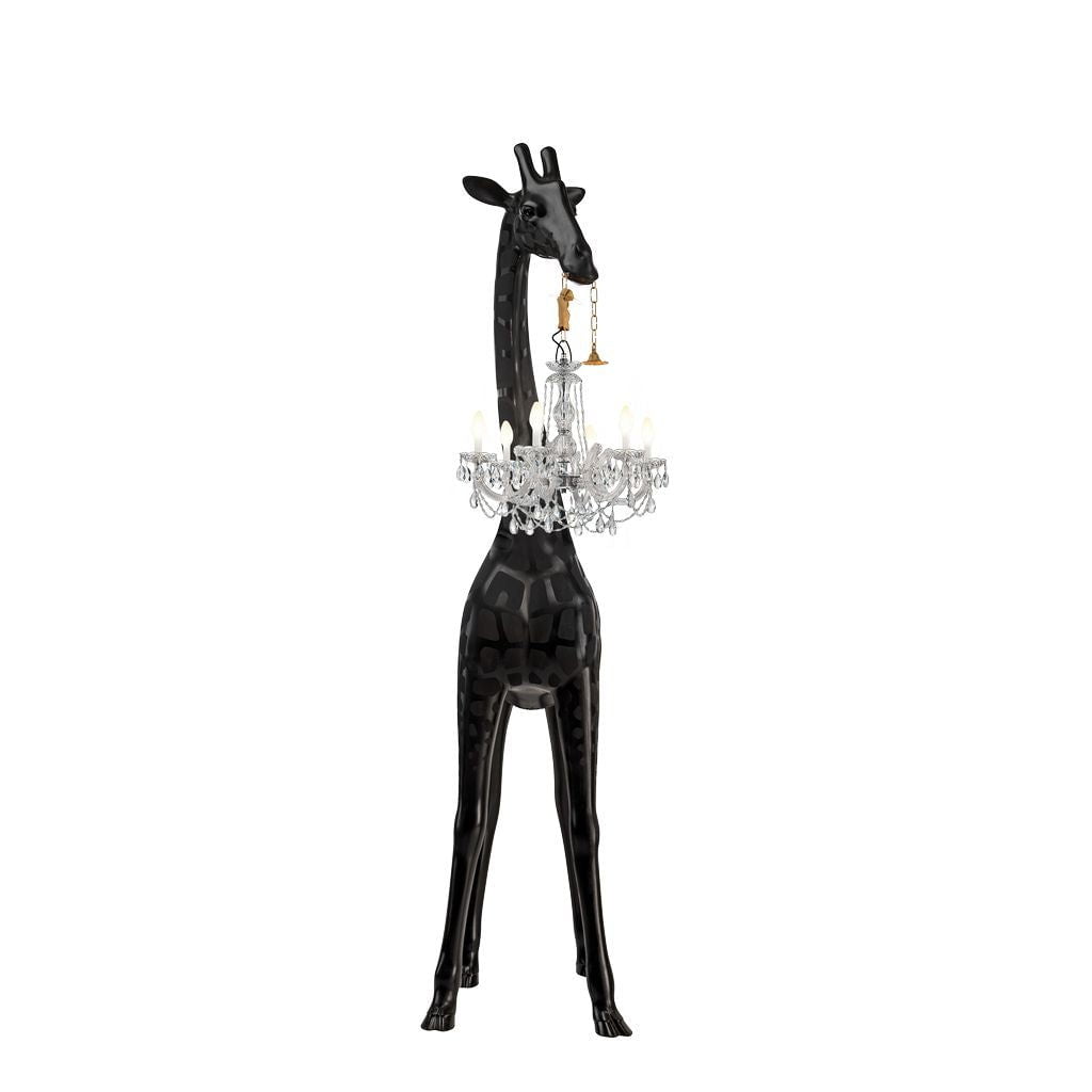 [product_category]-Qeeboo Giraffe In Love Outdoor Floor Lamp H 2.65m, Black-Qeeboo-8052049056267-19004BL-QEE-3