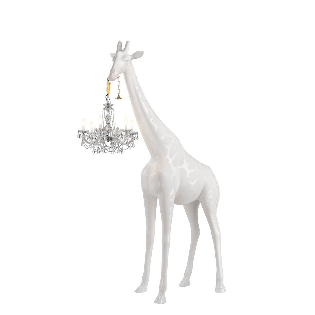 [product_category]-Qeeboo Giraffe In Love Outdoor Floor Lamp H 2.65m, White-Qeeboo-8052049056250-19004WH-QEE-2