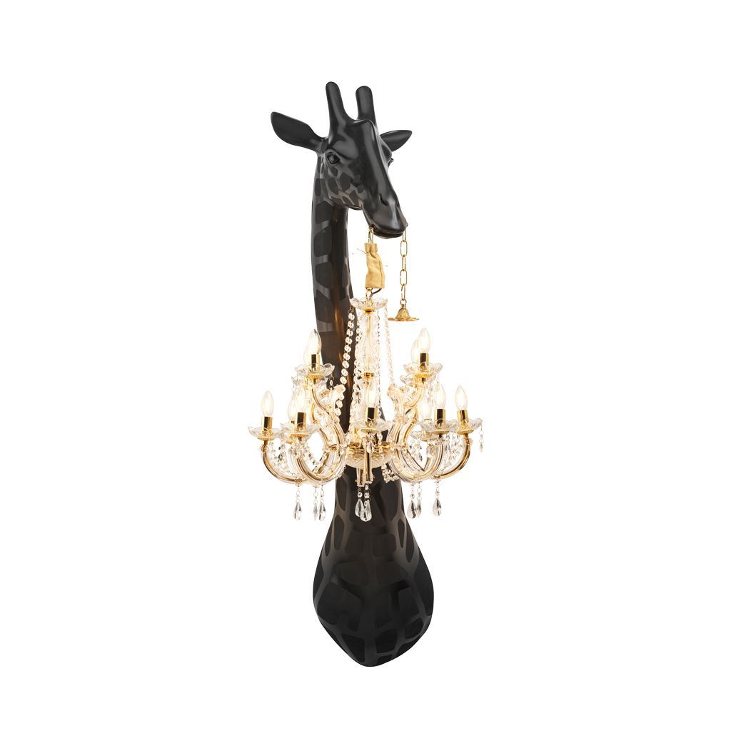 [product_category]-Qeeboo Giraffe In Love Wall Lamp H 1.73m, Black-Qeeboo-8052049055000-29003BL-QEE-2