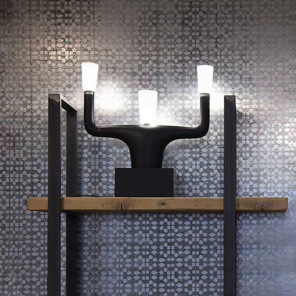 [product_category]-Qeeboo Guru Table Lamp By Andrea Branzi, Black-Qeeboo-8052049051408-13001-QEE-2