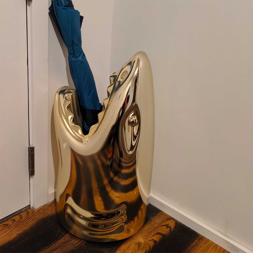 [product_category]-Qeeboo Killer Umbrella Stand Metal Finish By Studio Job, Gold-Qeeboo-8052049050739-40003GO-M-QEE-7