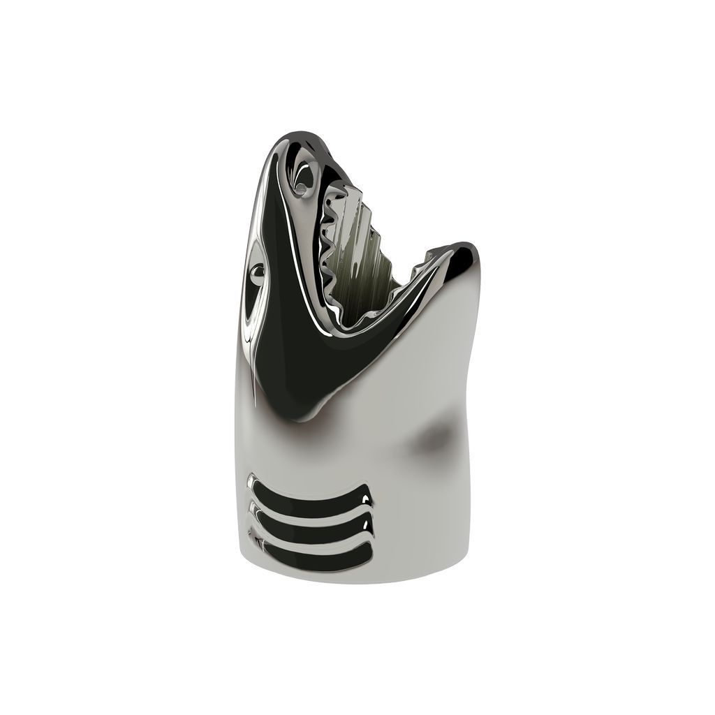 [product_category]-Qeeboo Killer Umbrella Stand Metal Finish By Studio Job, Silver-Qeeboo-8052049050715-40003SI-M-QEE-2